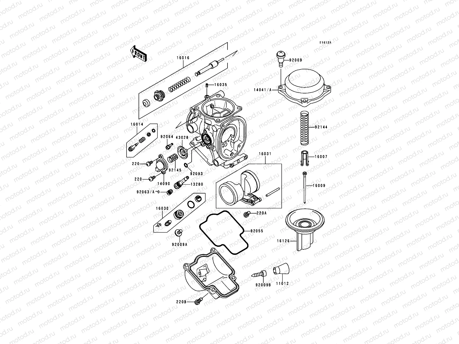 Carburetor Parts(ZX900CE026357-)