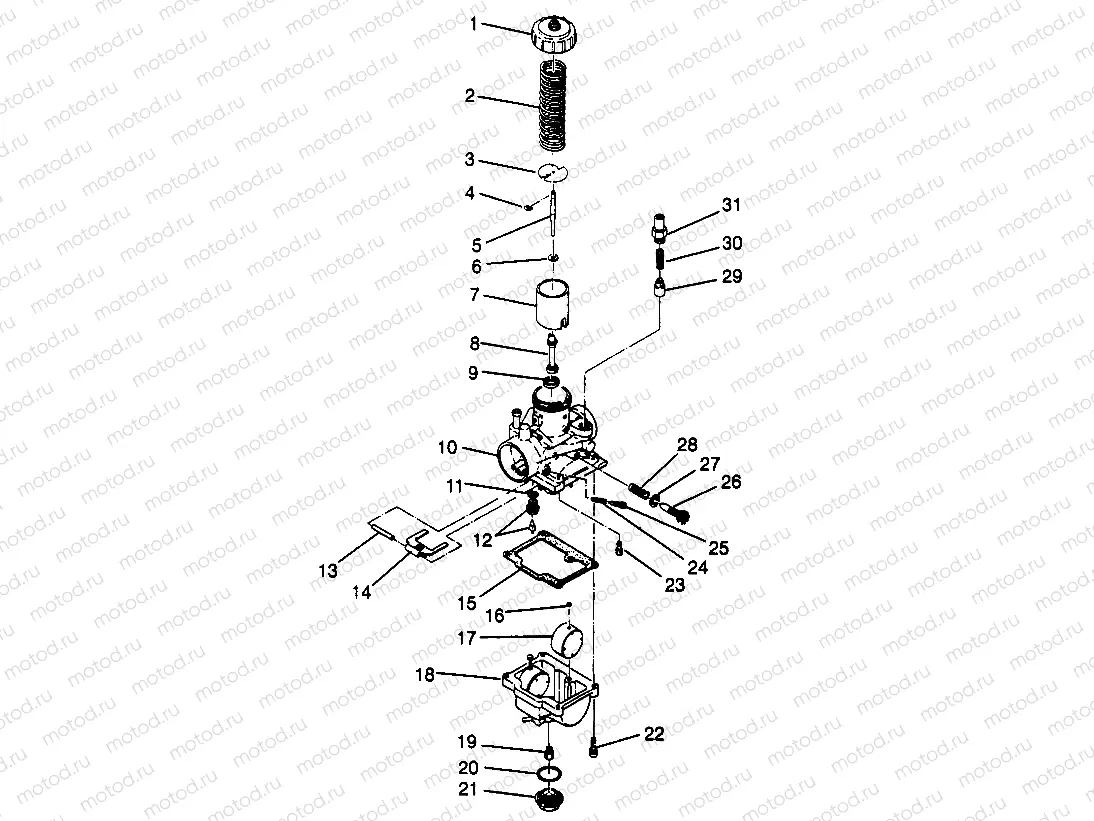 CARBURETOR Sportsman 4x4 W968040 (4935943594D004) | CARBURETOR Sportsman 4x4 W968040 (4935943594D004)