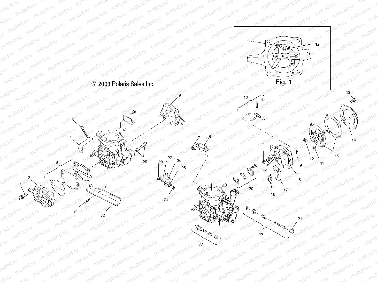 CARBURETOR - W045402DA (4990599059B11) | CARBURETOR - W045402DA (4990599059B11)