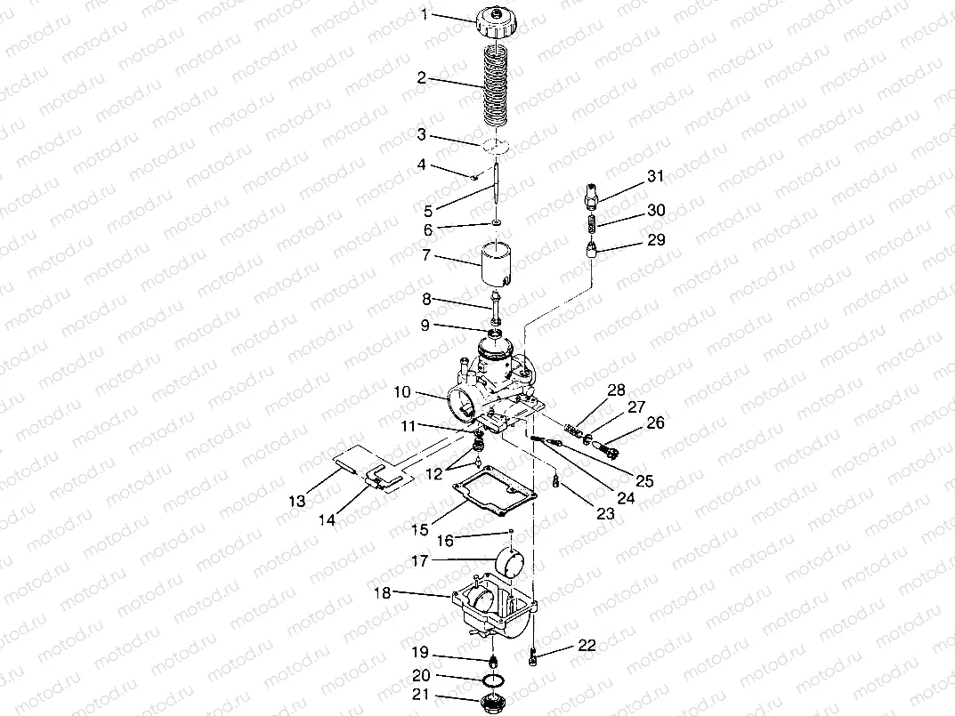 CARBURETOR XPLORER 400L W969140 (4935983598D003) | CARBURETOR XPLORER 400L W969140 (4935983598D003)