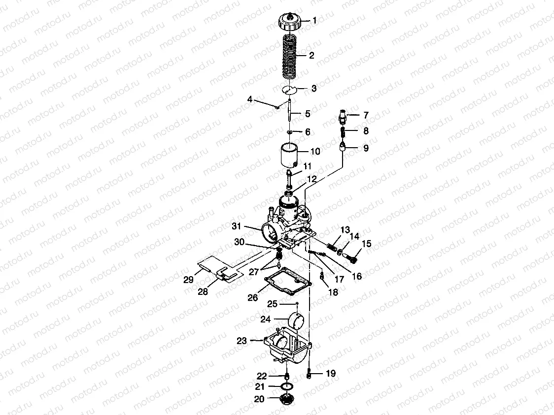 CARBURETOR XPLORER 400L W98CC38C (4945414541D003) | CARBURETOR XPLORER 400L W98CC38C (4945414541D003)