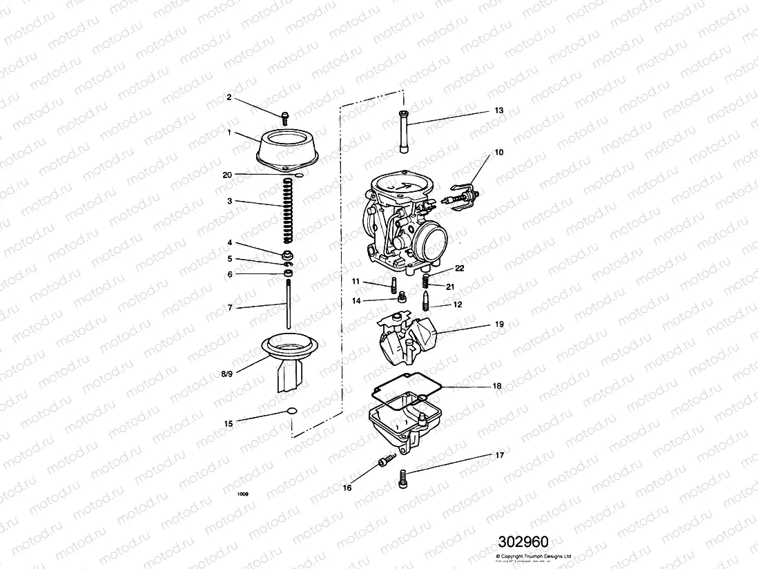 Carburettor Parts 3 Cyl 1240198-T0301