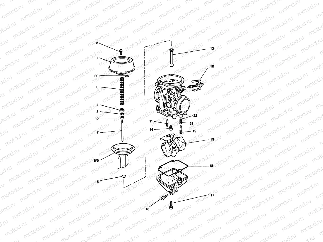 Carburettor Parts 4 Cyl (Carb assy 1240520-T0301)