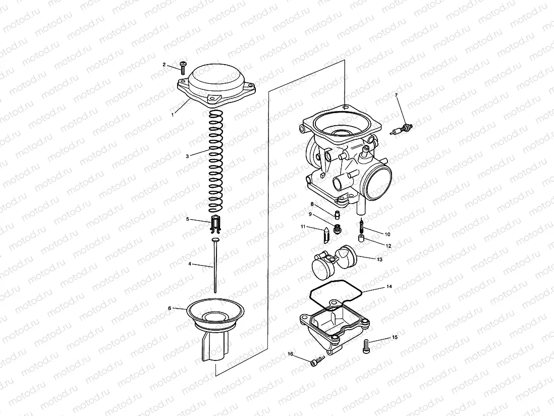 Carburettor Parts Carburettor assembly T1240680