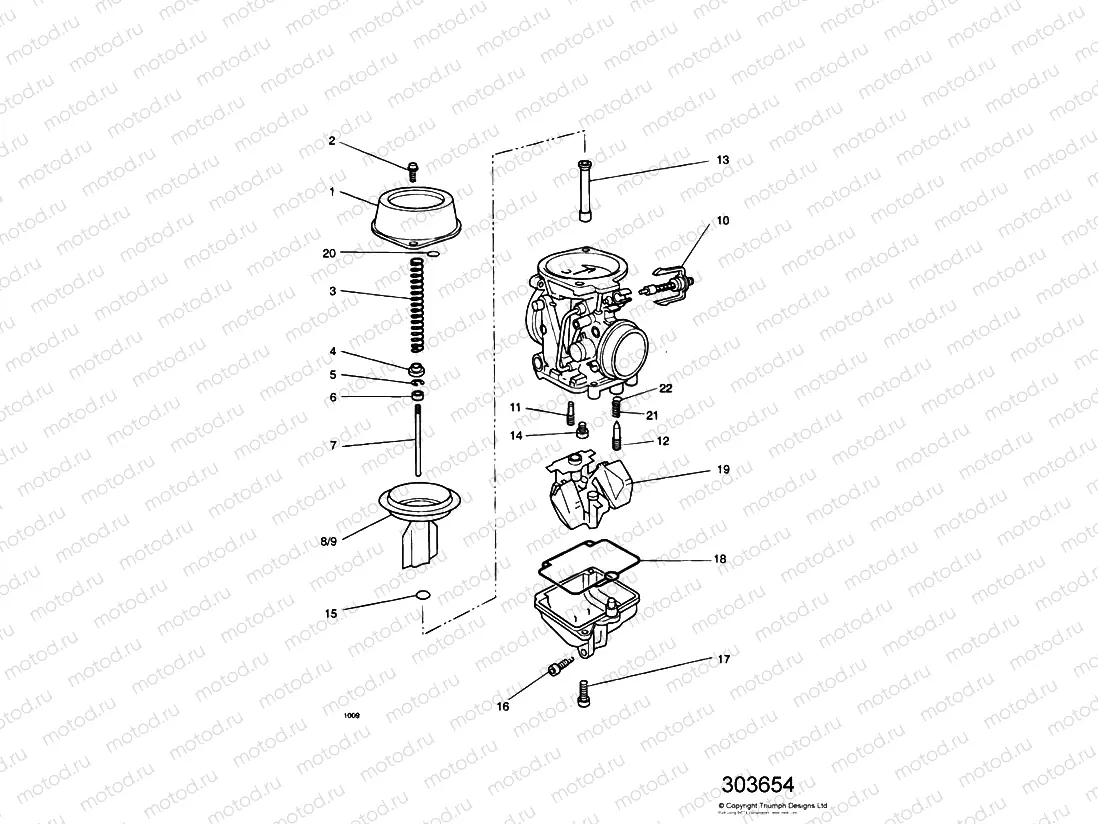 Carburettor Parts Carburettors T1240930, T1240194. (T1240640 » 30656)