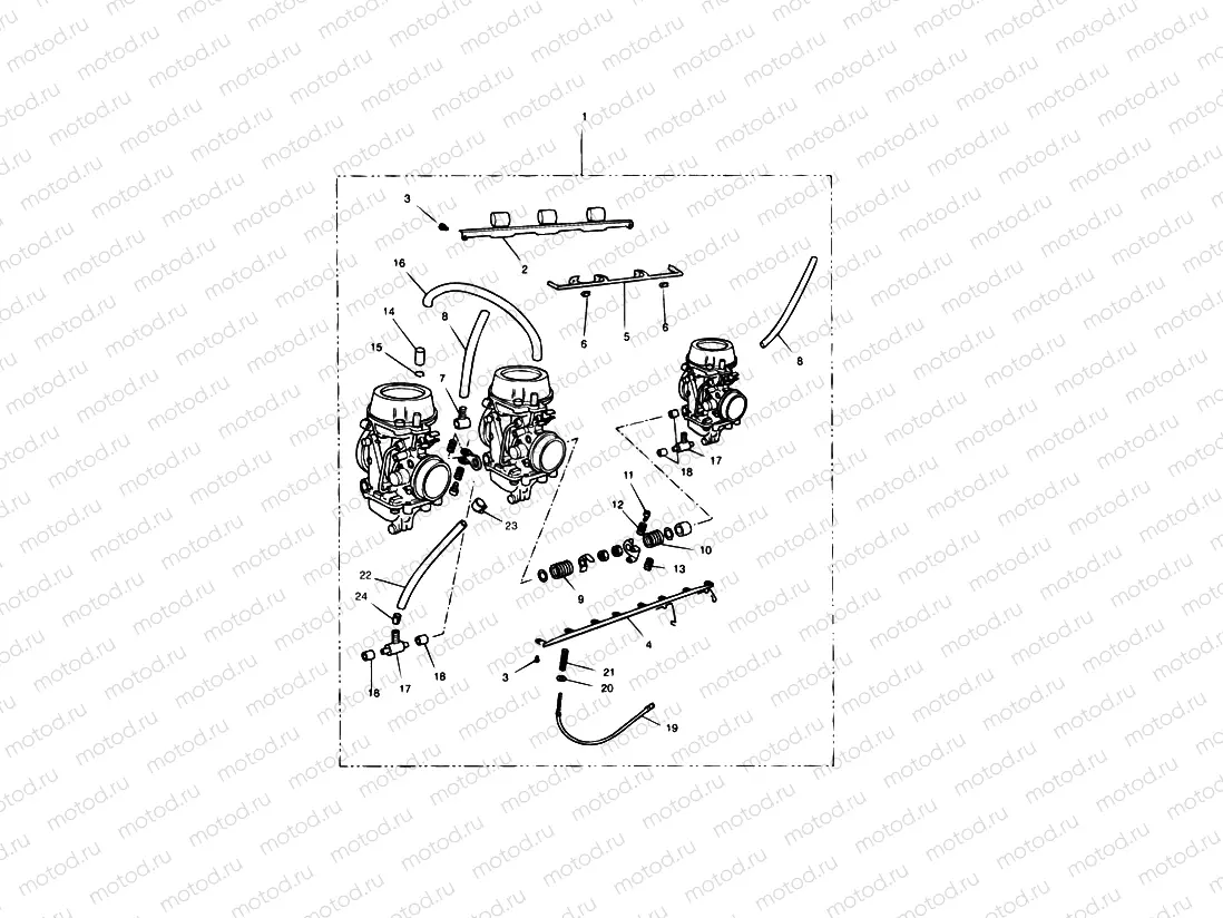 Carburettors 3 Cylinder - US CAL » ENG NO 55615