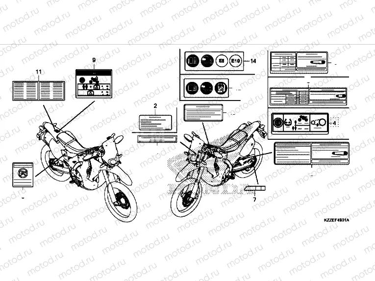 CAUTION LABEL (CRF250RL / RLA)