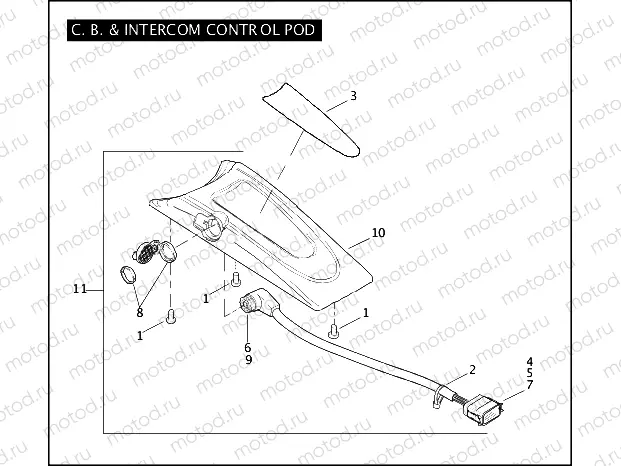 C.B. & INTERCOM CONTROL POD