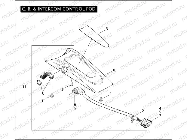 C.B. & INTERCOM CONTROL POD