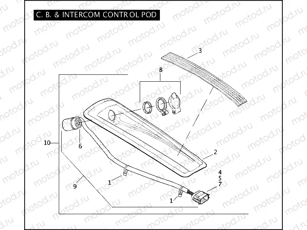 C.B. & INTERCOM CONTROL POD