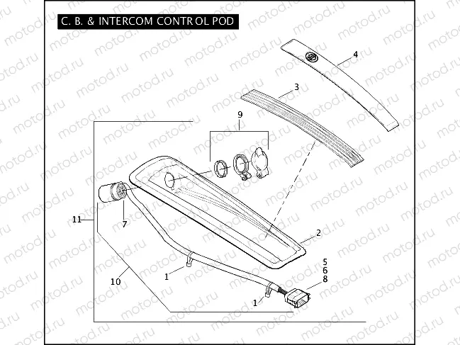 C.B. & INTERCOM CONTROL POD