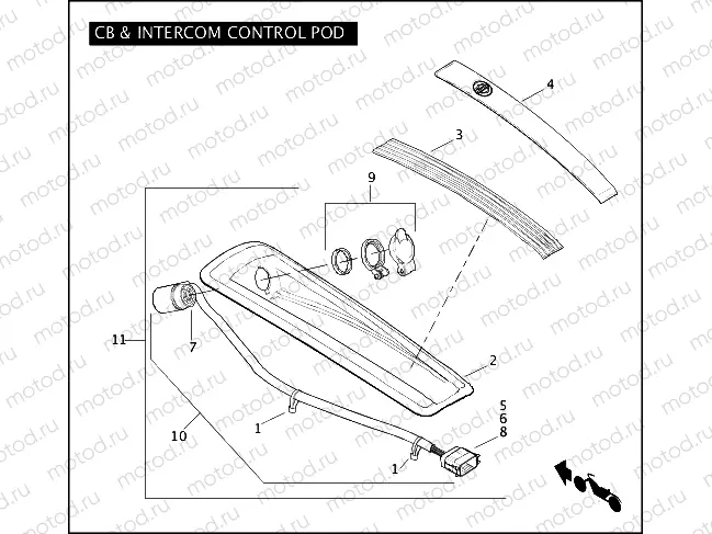 CB & INTERCOM CONTROL POD