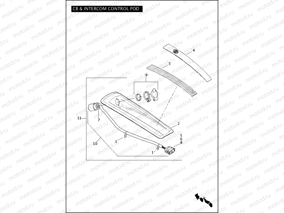 CB & INTERCOM CONTROL POD