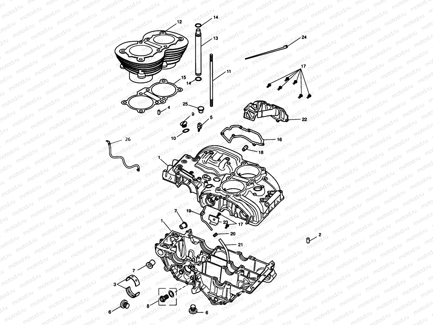 C/Case & Ftgs - Bonny T100 Eng N