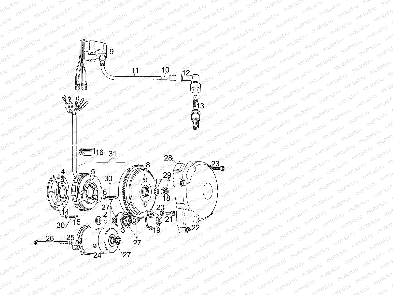 Cdi magneto assy