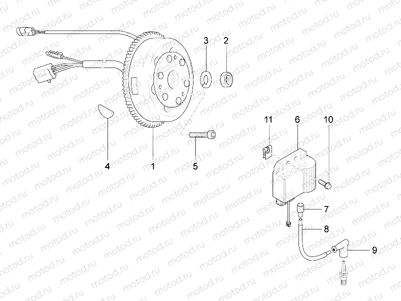 Cdi magneto assy / Ignition unit
