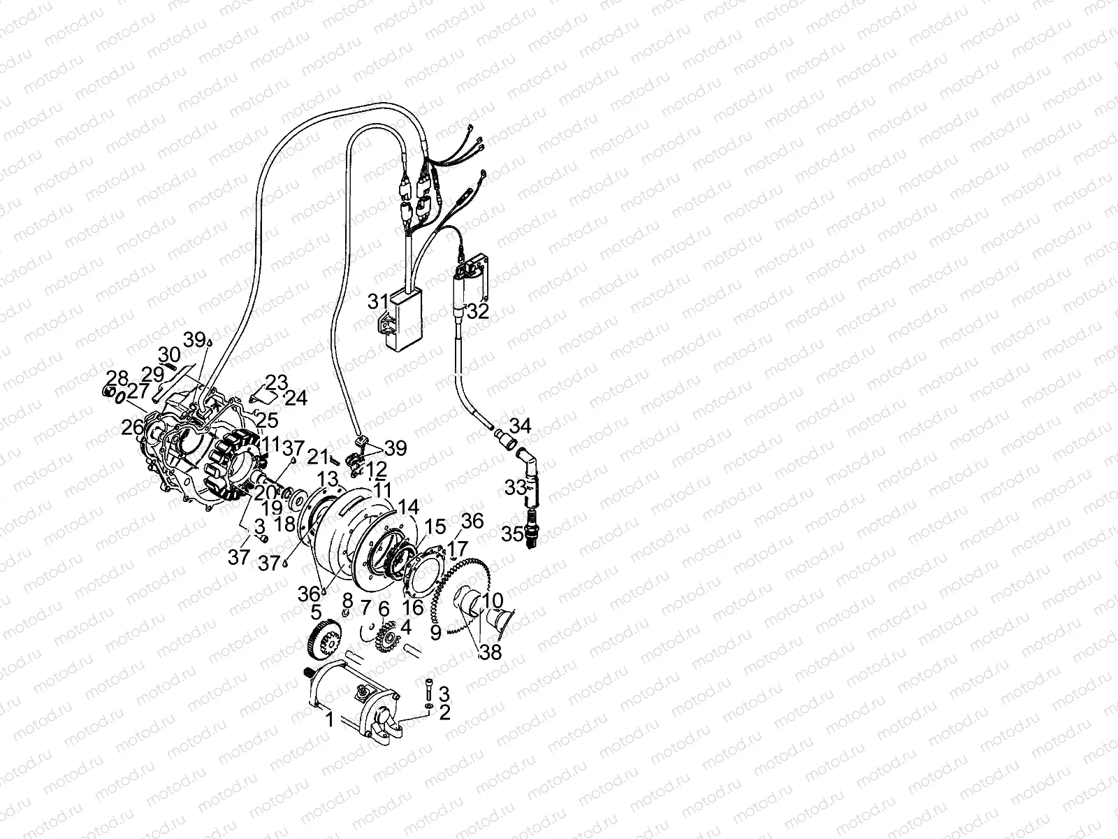 Cdi magneto assy N>S