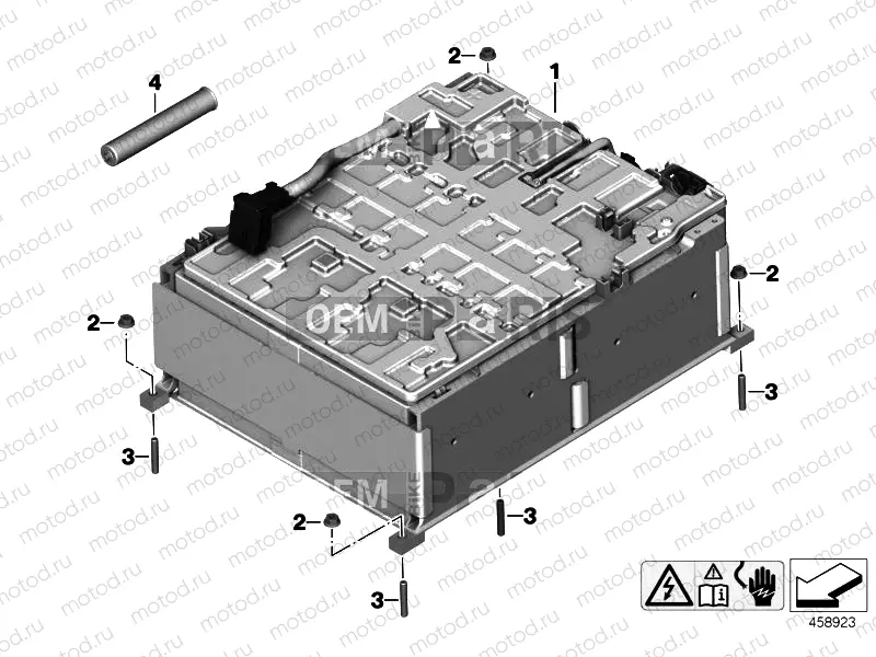 Cell module, high-voltage battery