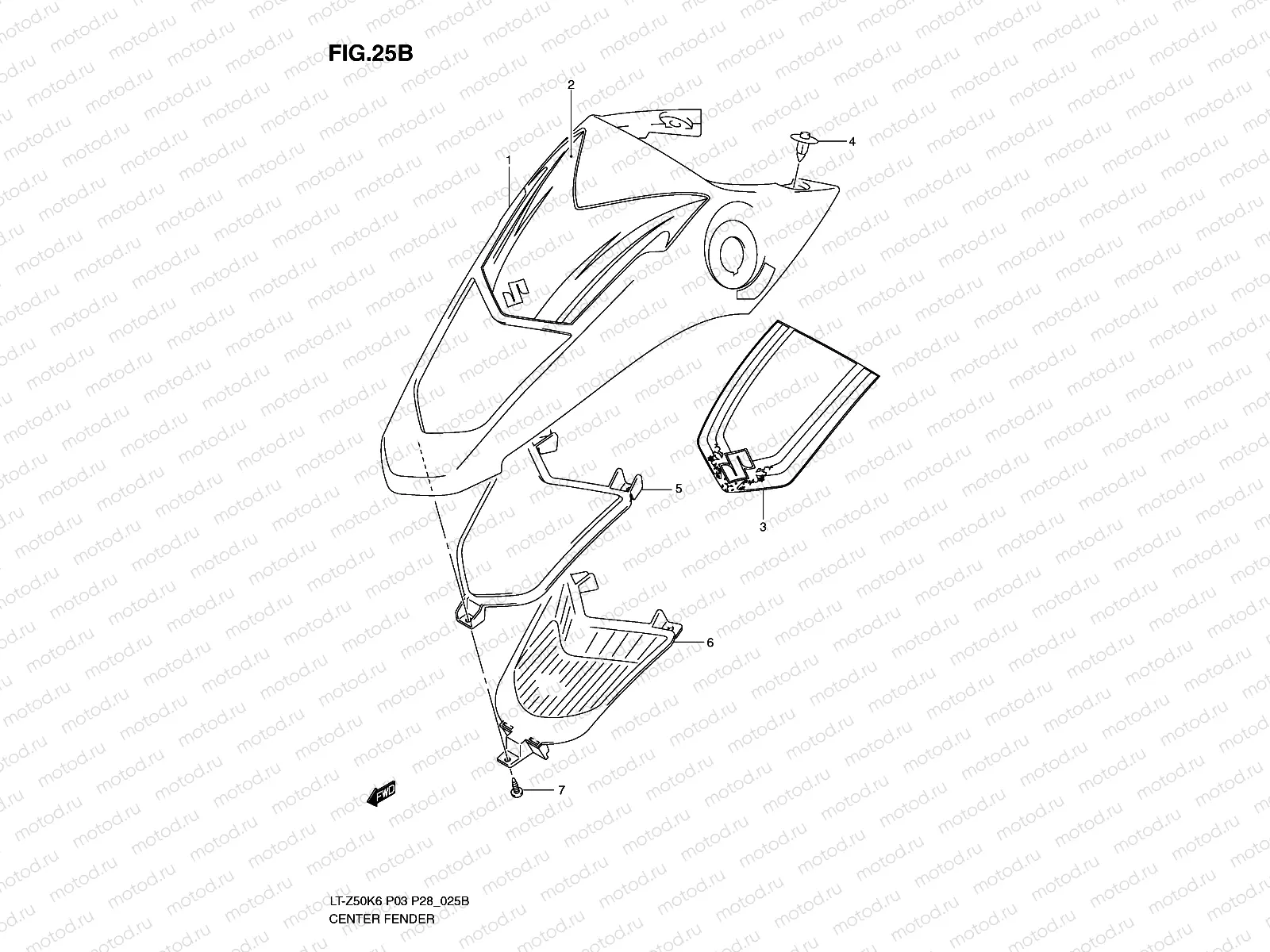 CENTER FENDER (MODEL L0)