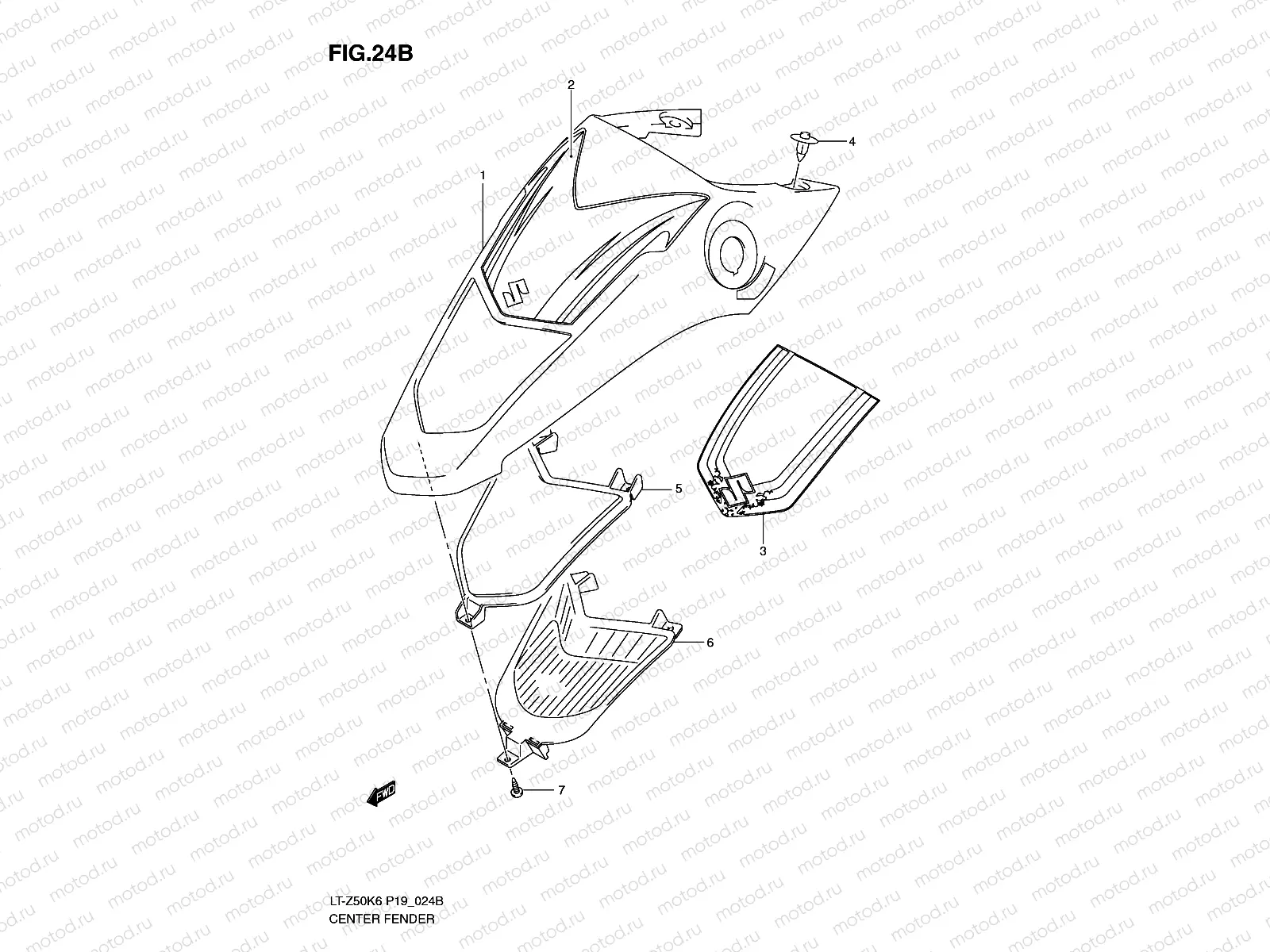 CENTER FENDER (MODEL L0)