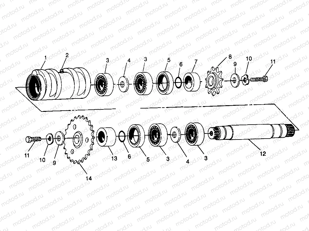 CENTER TIGHTENER  6X6 400L - W968740 and  6X6 400L Norwegian - N968740 (4935963596C005) | CENTER TIGHTENER  6X6 400L - W968740 and  6X6 400L Norwegian - N968740 (4935963596C005)