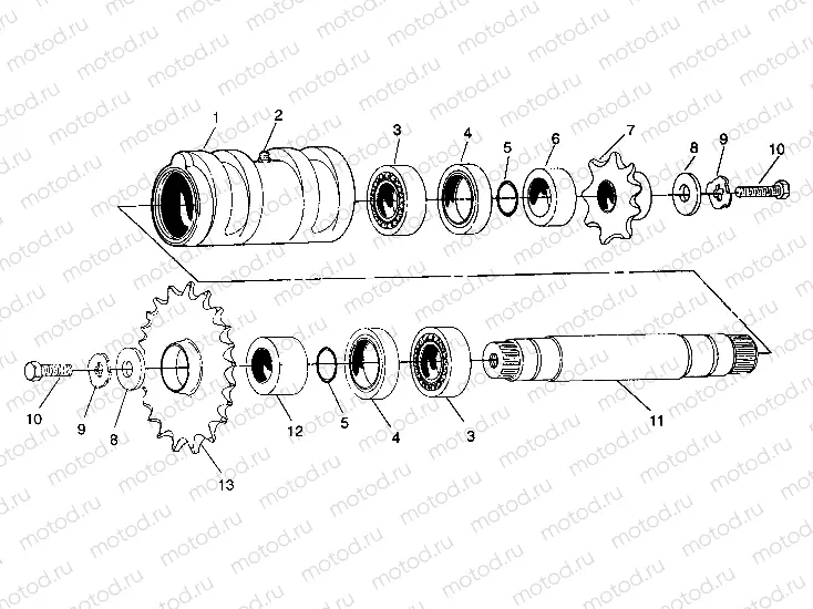 CENTER TIGHTENER ASSEMBLY 4X4 250 W938127 (4924042404021A) | CENTER TIGHTENER ASSEMBLY 4X4 250 W938127 (4924042404021A)