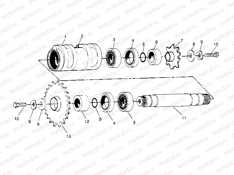 CENTER TIGHTENER ASSEMBLY 4x4 300 W948130 (4926762676B012) | CENTER TIGHTENER ASSEMBLY 4x4 300 W948130 (4926762676B012)