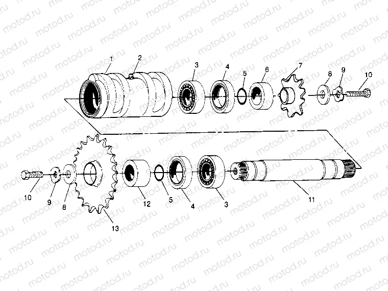 CENTER TIGHTENER ASSEMBLY  4X4 400L W948140 (4926772677B012) | CENTER TIGHTENER ASSEMBLY  4X4 400L W948140 (4926772677B012)