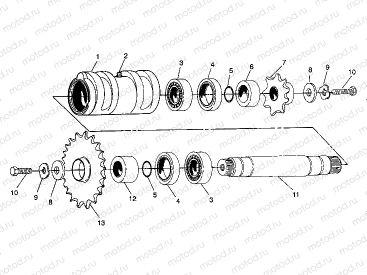 CENTER TIGHTENER ASSEMBLY 6X6 350L W938739 (4924062406026A) | CENTER TIGHTENER ASSEMBLY 6X6 350L W938739 (4924062406026A)