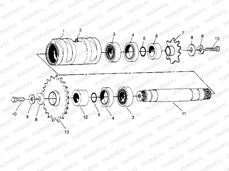 CENTER TIGHTENER ASSEMBLY 6x6 400L W948740 (4926802680C002) | CENTER TIGHTENER ASSEMBLY 6x6 400L W948740 (4926802680C002)