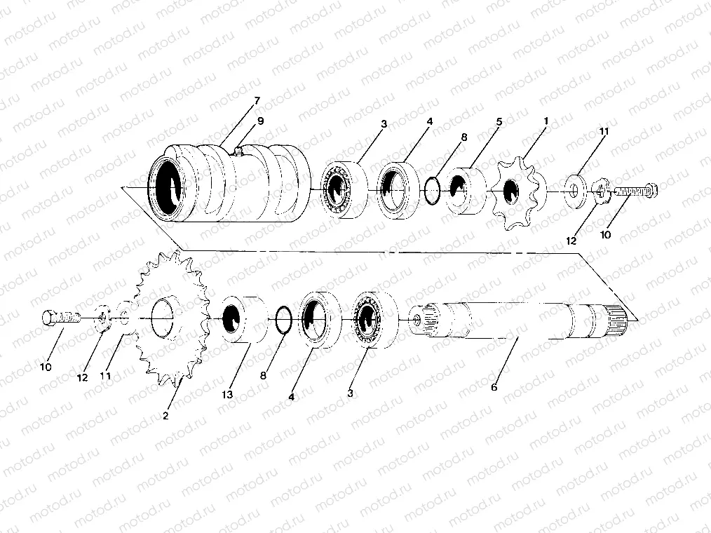 CENTER TIGHTENER ASSEMBLY P/N 1380023 250 4x4 / W928127 (4922872287B001) | CENTER TIGHTENER ASSEMBLY P/N 1380023 250 4x4 / W928127 (4922872287B001)