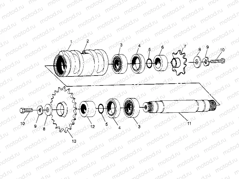 CENTER TIGHTENER ASSEMBLY Sportsman 4x4 W948040 (4926842684B012) | CENTER TIGHTENER ASSEMBLY Sportsman 4x4 W948040 (4926842684B012)