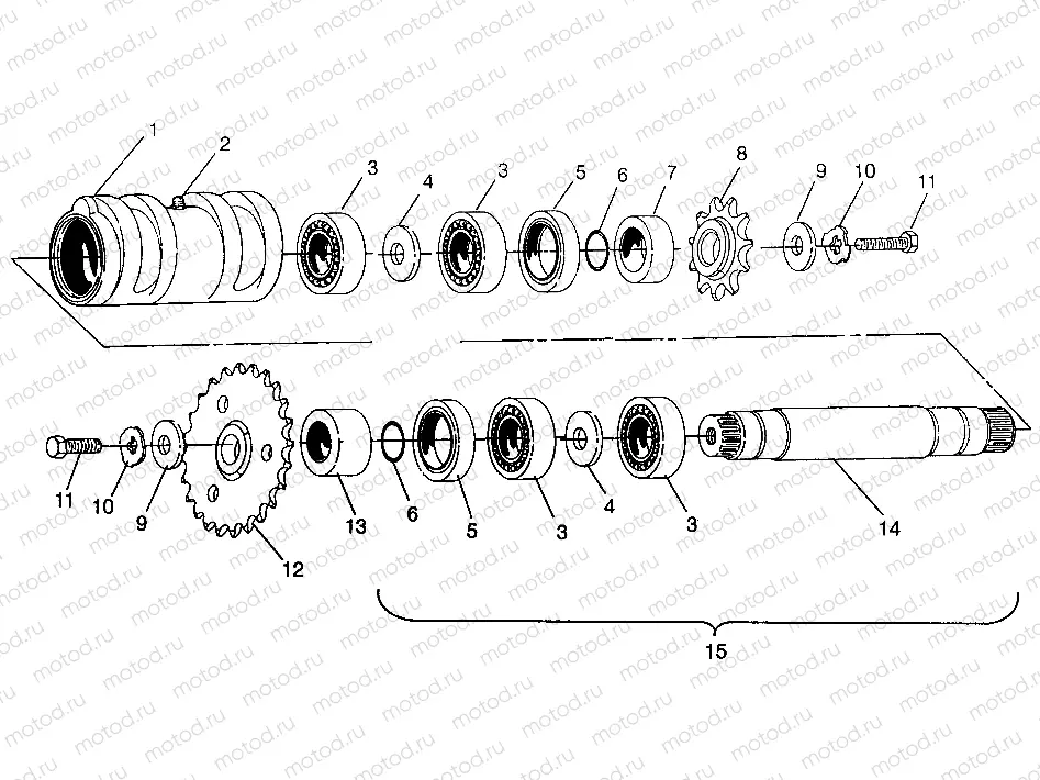 CENTER TIGHTENER Magnum 4x4 W968144 and  Swedish Magnum 4x4 S968144 (4936053605C001) | CENTER TIGHTENER Magnum 4x4 W968144 and  Swedish Magnum 4x4 S968144 (4936053605C001)