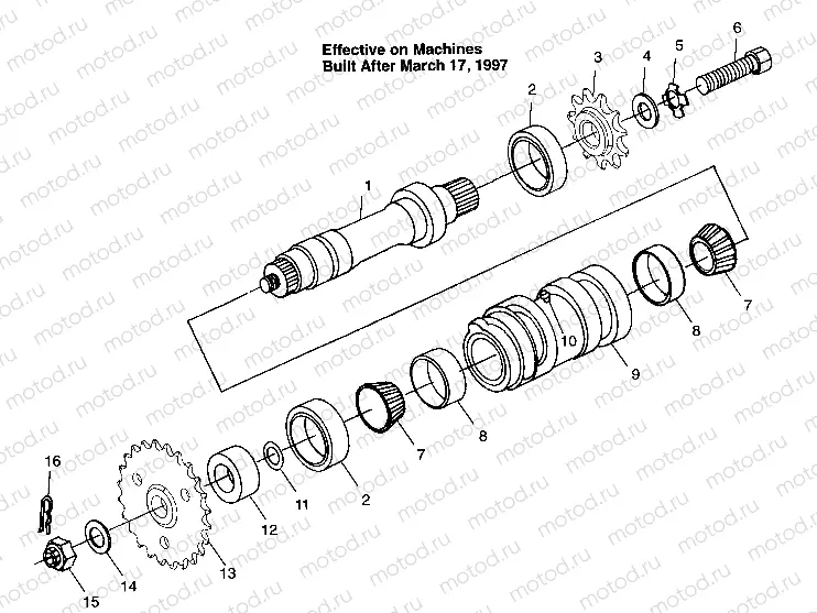 CENTER TIGHTENER Magnum 4X4 W97AC42A | CENTER TIGHTENER Magnum 4X4 W97AC42A, Swedish Magnum 4X4 S97AC42E and Norwe (4940834083B14A)