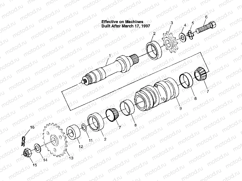 CENTER TIGHTENER  Magnum 6X6 W97AE42A and Swedish Magnum 6X6 S97AE42E (4940754075C006) | CENTER TIGHTENER  Magnum 6X6 W97AE42A and Swedish Magnum 6X6 S97AE42E (4940754075C006)