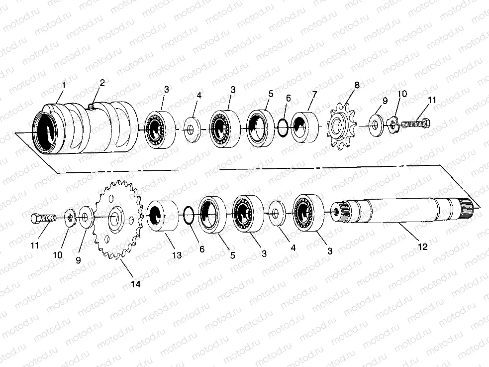 CENTER TIGHTENER Scrambler W967840 (4935823582B013) | CENTER TIGHTENER Scrambler W967840 (4935823582B013)