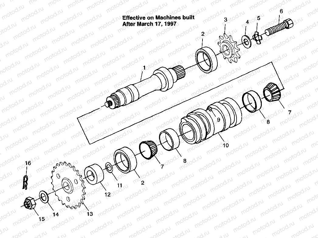 CENTER TIGHTENER XPLORER 400L W97CC38C (4939753975B014) | CENTER TIGHTENER XPLORER 400L W97CC38C (4939753975B014)