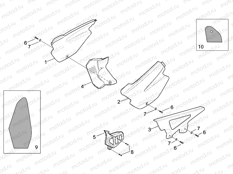 Central body - SUPERMOTARD