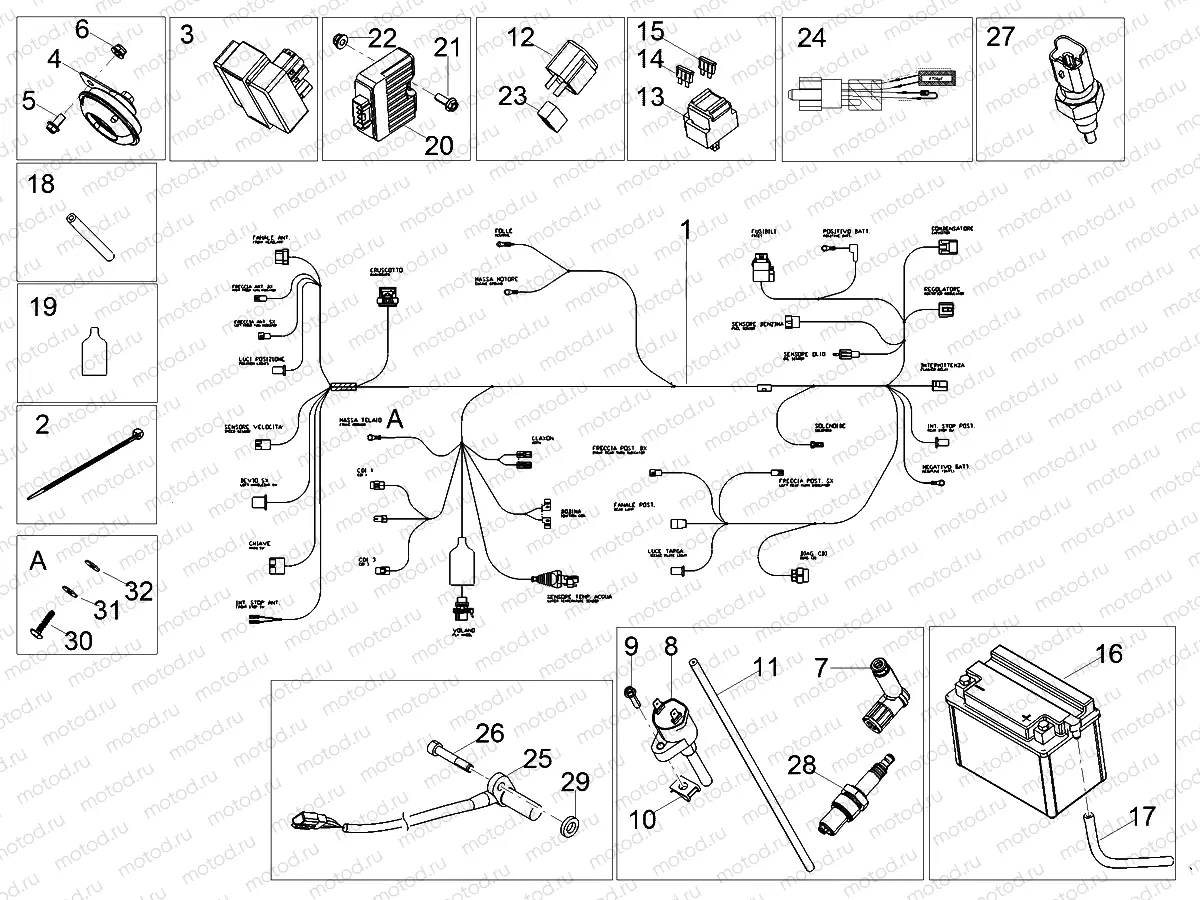 Central electrical system