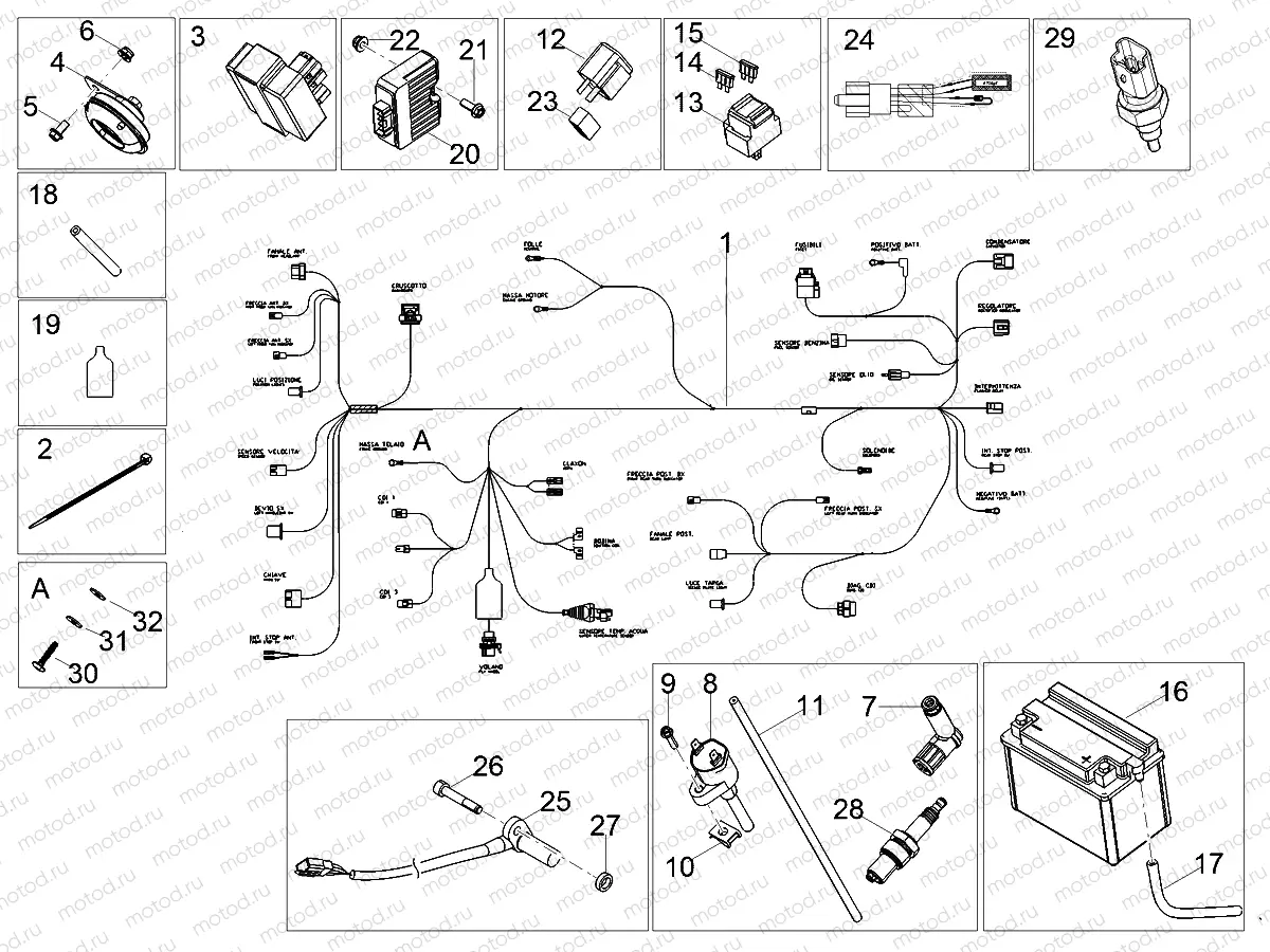 Central electrical system