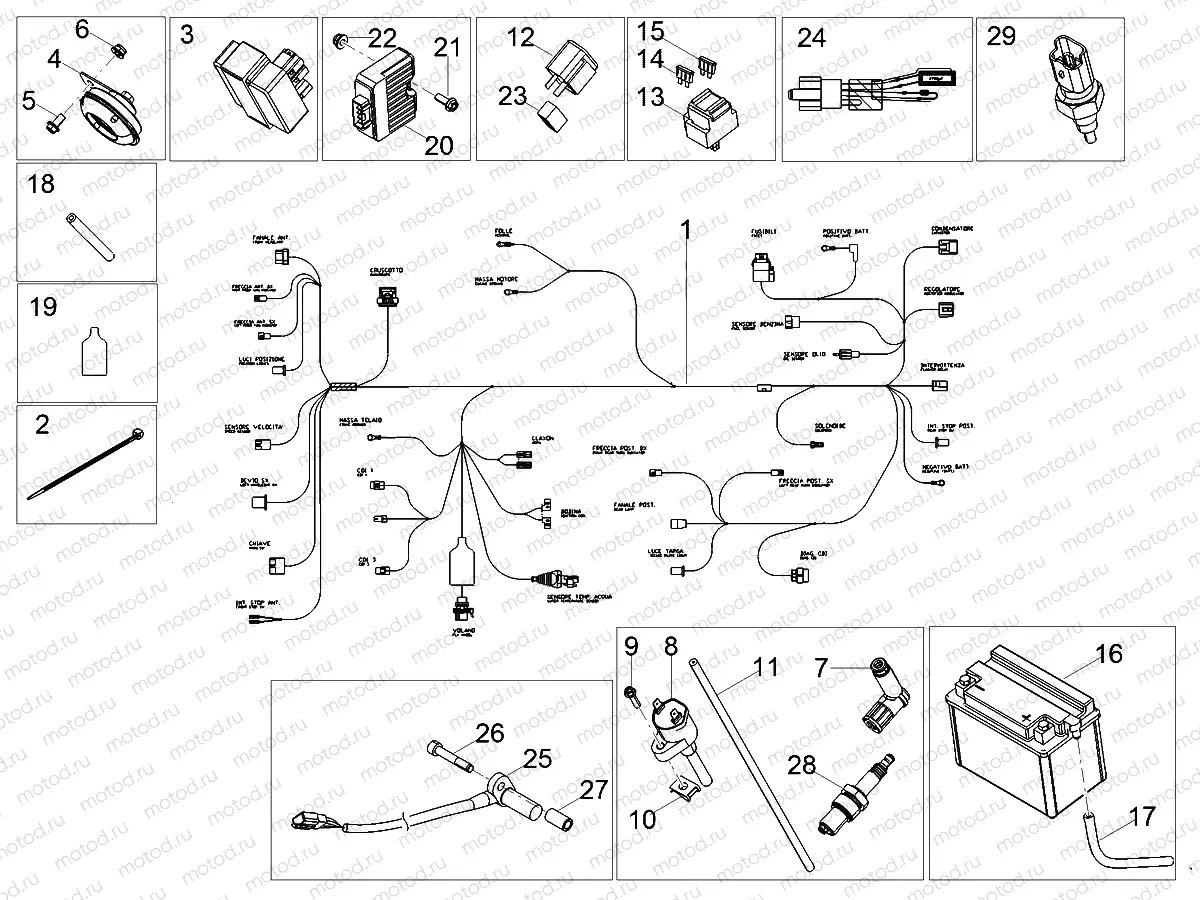 Central electrical system