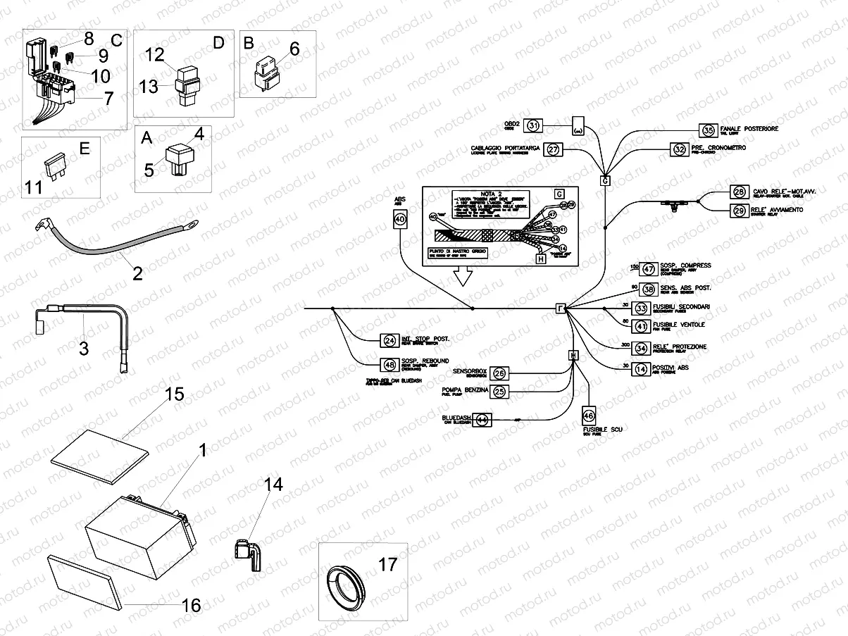 Central electrical system