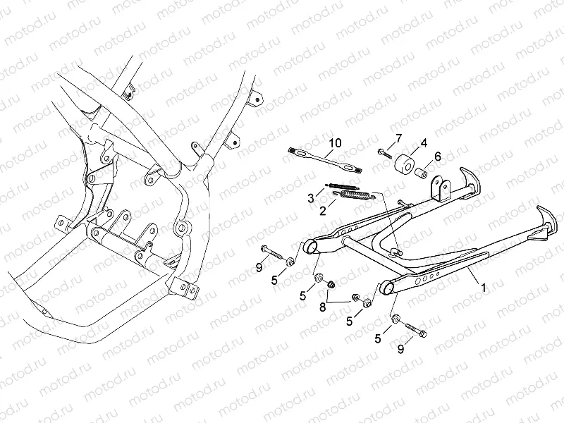 Central stand ENDURO