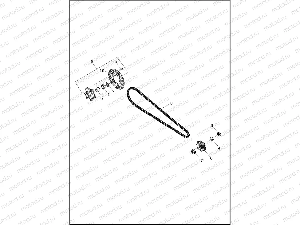 CHAIN AND SPROCKET