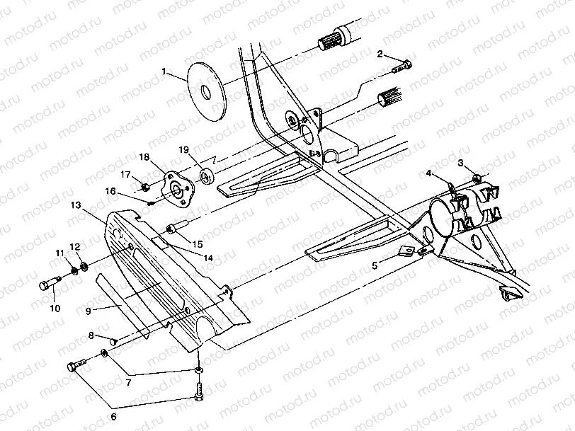 CHAIN COVER ASSEMBLY 4X4 250 W938127 (4924042404028A) | CHAIN COVER ASSEMBLY 4X4 250 W938127 (4924042404028A)