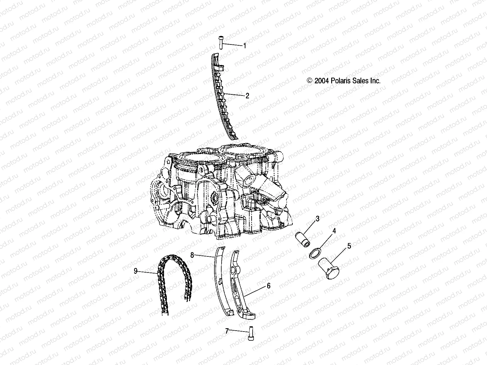 CHAIN TENSIONER - W045304CA/IA/CB/IB/CC/IC (4990559055C05) | CHAIN TENSIONER - W045304CA/IA/CB/IB/CC/IC (4990559055C05)