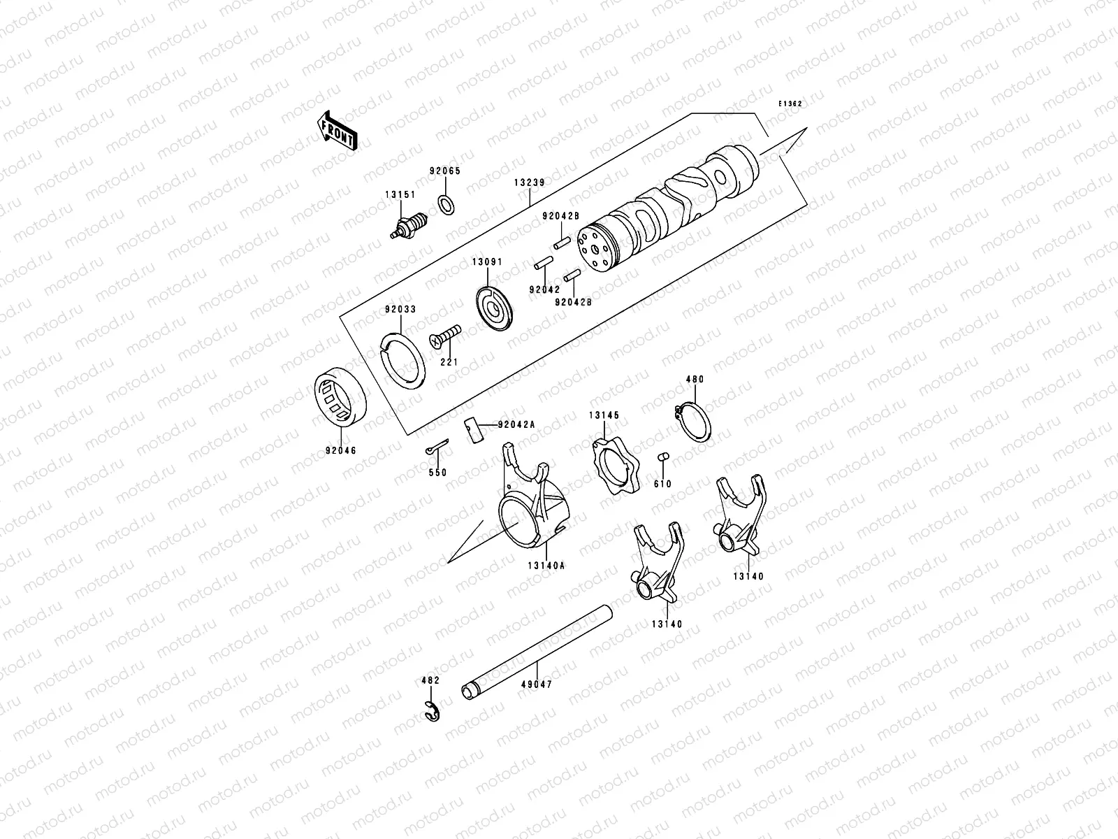 Change Drum/Shift Fork