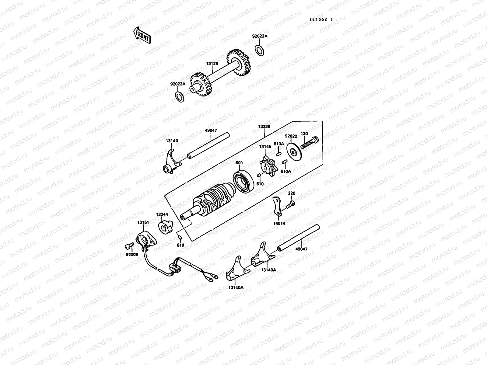 Change Drum/Shift Fork