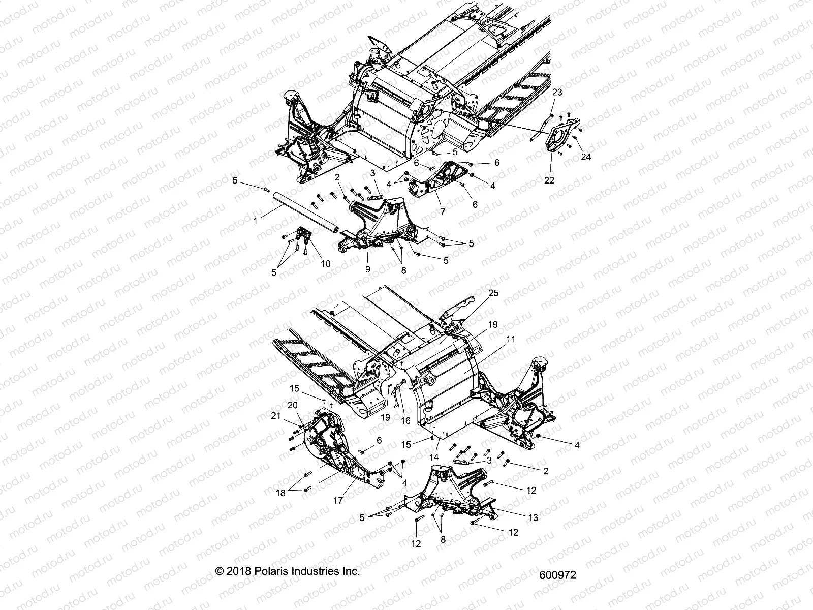 CHASSIS | CHASSIS, BULKHEAD ASM. - S21EDB6PSL (600972)