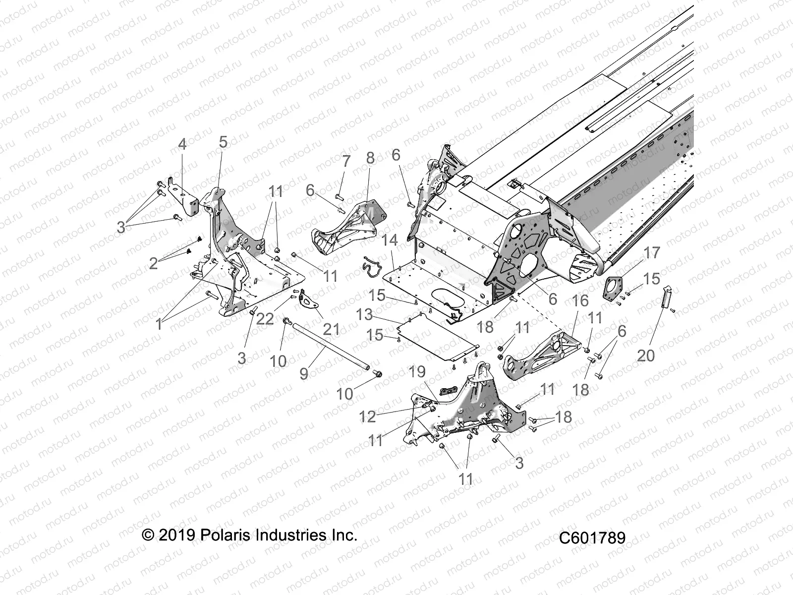 CHASSIS | CHASSIS, BULKHEAD ASM. - S22CFE5TSL (C601789)